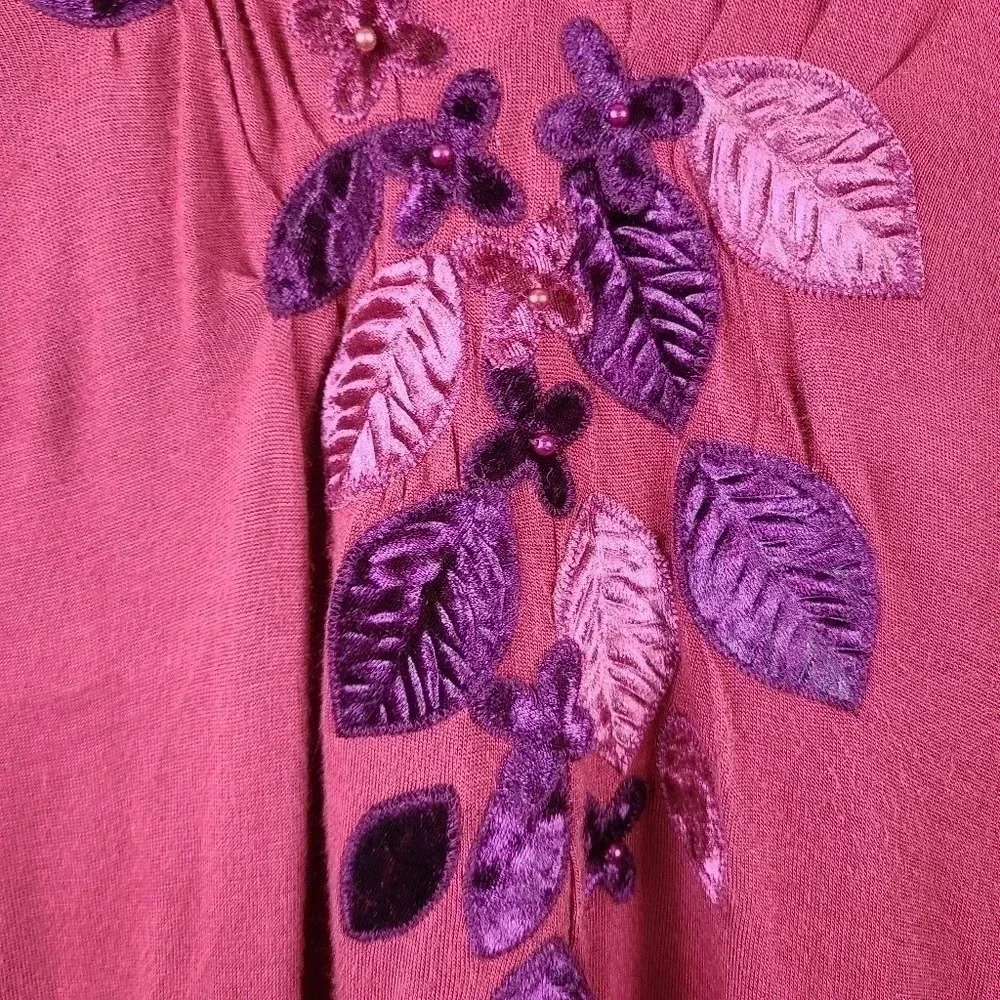 Lucky Brand cap sleeve decorative top - Picture 4 of 7
